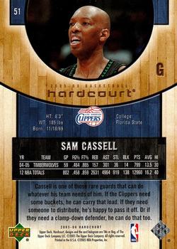 2005-06 Upper Deck Hardcourt #51 Sam Cassell Back