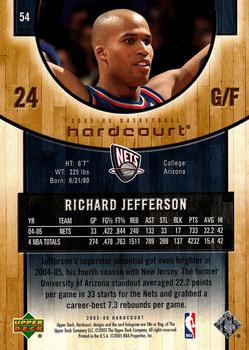 2005-06 Upper Deck Hardcourt #54 Richard Jefferson Back