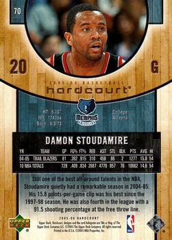 2005-06 Upper Deck Hardcourt #70 Damon Stoudamire Back
