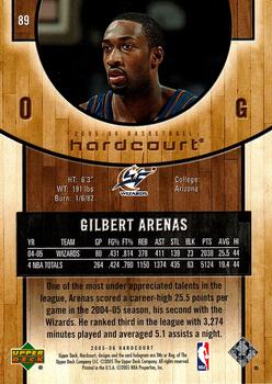 2005-06 Upper Deck Hardcourt #89 Gilbert Arenas Back