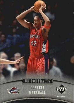 2005-06 UD Portraits #27 Donyell Marshall Front