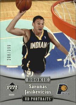 2005-06 UD Portraits #114 Sarunas Jasikevicius Front