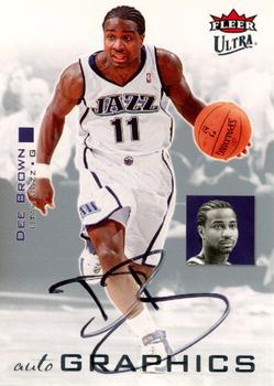 2007-08 Ultra - Autographics Black Ink #AU-DB Dee Brown Front