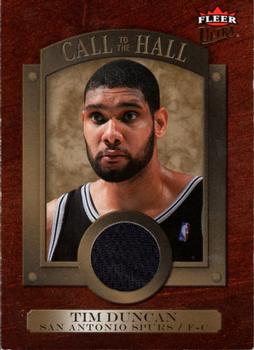 2007-08 Ultra - Call to the Hall Memorabilia #CH-9 Tim Duncan Front