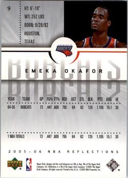2005-06 Upper Deck Reflections #9 Emeka Okafor Back