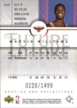 2005-06 Upper Deck Reflections #144 Marvin Williams Back