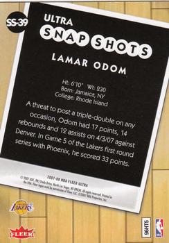 2007-08 Ultra - Ultra Snap Shots #SS-39 Lamar Odom Back