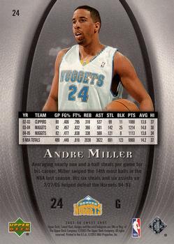 2005-06 Upper Deck Sweet Shot #24 Andre Miller Back