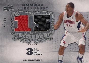 2007-08 Upper Deck Chronology - Stitches in Time #SIT-AH Al Horford Front