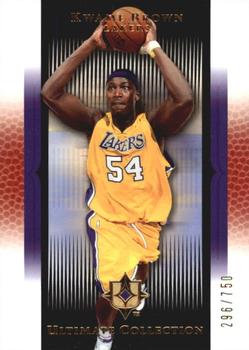 2005-06 Upper Deck Ultimate Collection #58 Kwame Brown Front