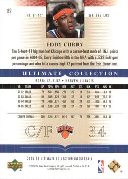 2005-06 Upper Deck Ultimate Collection #89 Eddy Curry Back
