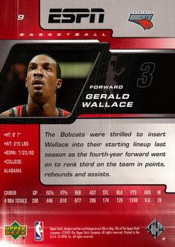 2005-06 Upper Deck ESPN #9 Gerald Wallace Back