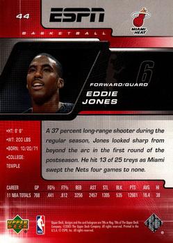 2005-06 Upper Deck ESPN #44 Eddie Jones Back