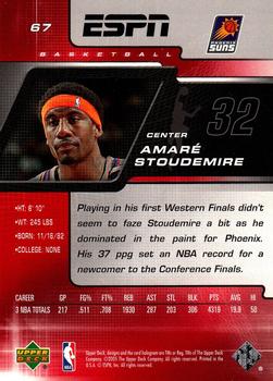 2005-06 Upper Deck ESPN #67 Amare Stoudemire Back