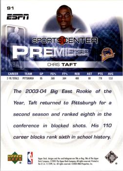 2005-06 Upper Deck ESPN #91 Chris Taft Back