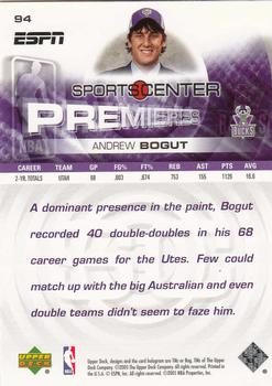 2005-06 Upper Deck ESPN #94 Andrew Bogut Back