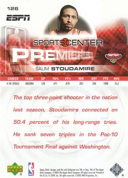 2005-06 Upper Deck ESPN #126 Salim Stoudamire Back