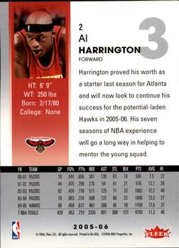 2005-06 Hoops #2 Al Harrington Back