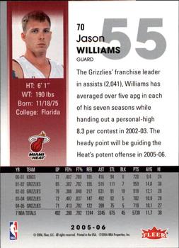 2005-06 Hoops #70 Jason Williams Back