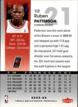 2005-06 Hoops #112 Ruben Patterson Back