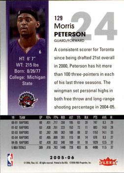 2005-06 Hoops #129 Morris Peterson Back