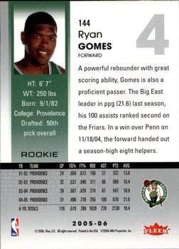 2005-06 Hoops #144 Ryan Gomes Back