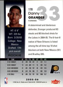 2005-06 Hoops #170 Danny Granger Back