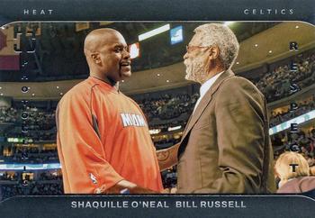 2021-22 Panini Photogenic - Respect #4 Bill Russell / Shaquille O'Neal Front