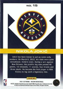 2021-22 Panini Recon #15 Nikola Jokic Back