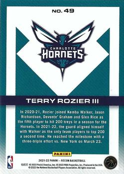 2021-22 Panini Recon #49 Terry Rozier III Back