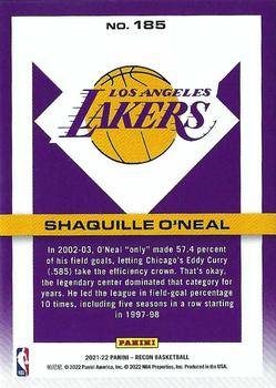 2021-22 Panini Recon #185 Shaquille O'Neal Back