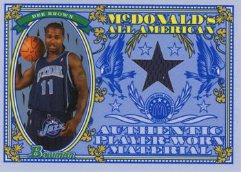 2006-07 Bowman - McDonald's All-American Rookie Relics #MRR4 Dee Brown Front