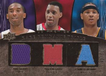 2007-08 Upper Deck Premier - Rare Remnants Triple Gold #RR3-BMA Kobe Bryant / Tracy McGrady / Carmelo Anthony Front