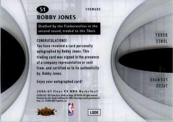 2006-07 E-X #51 Bobby Jones Back
