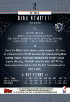 2006-07 Finest #12 Dirk Nowitzki Back