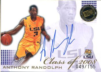 2008 Press Pass - Class of 2008 Autographs #CL-AR Anthony Randolph Front