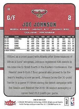 2006-07 Fleer #3 Joe Johnson Back