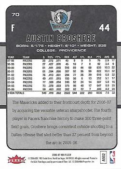 2006-07 Fleer #70 Austin Croshere Back