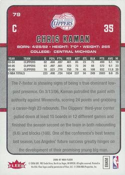2006-07 Fleer #79 Chris Kaman Back