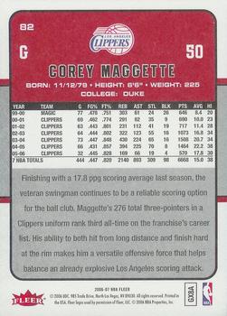 2006-07 Fleer #82 Corey Maggette Back