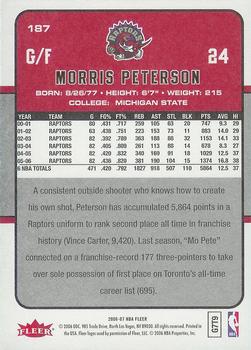 2006-07 Fleer #187 Morris Peterson Back