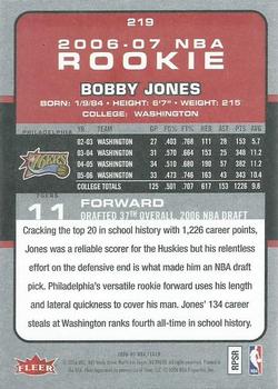 2006-07 Fleer #219 Bobby Jones Back