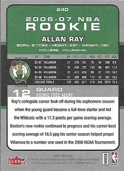 2006-07 Fleer #240 Allan Ray Back