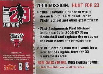 2006-07 Fleer #NNO Michael Jordan Back