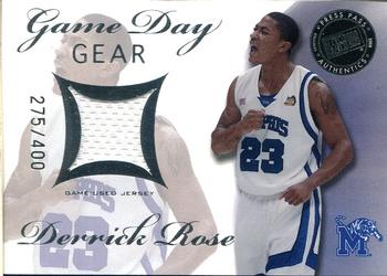 2008 Press Pass - Game Day Gear Jerseys #GDG-DR Derrick Rose Front