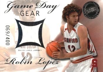2008 Press Pass - Game Day Gear Jerseys #GDG-RL Robin Lopez Front