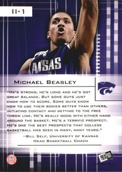 2008 Press Pass - Insider Insight #II-1 Michael Beasley Back