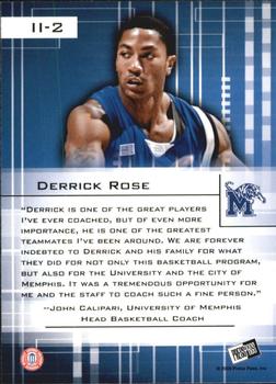 2008 Press Pass - Insider Insight #II-2 Derrick Rose Back