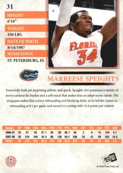 2008 Press Pass - Reflectors Proofs #31 Marreese Speights Back
