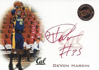 2008 Press Pass - Signings Bronze #PPS-DH DeVon Hardin Front